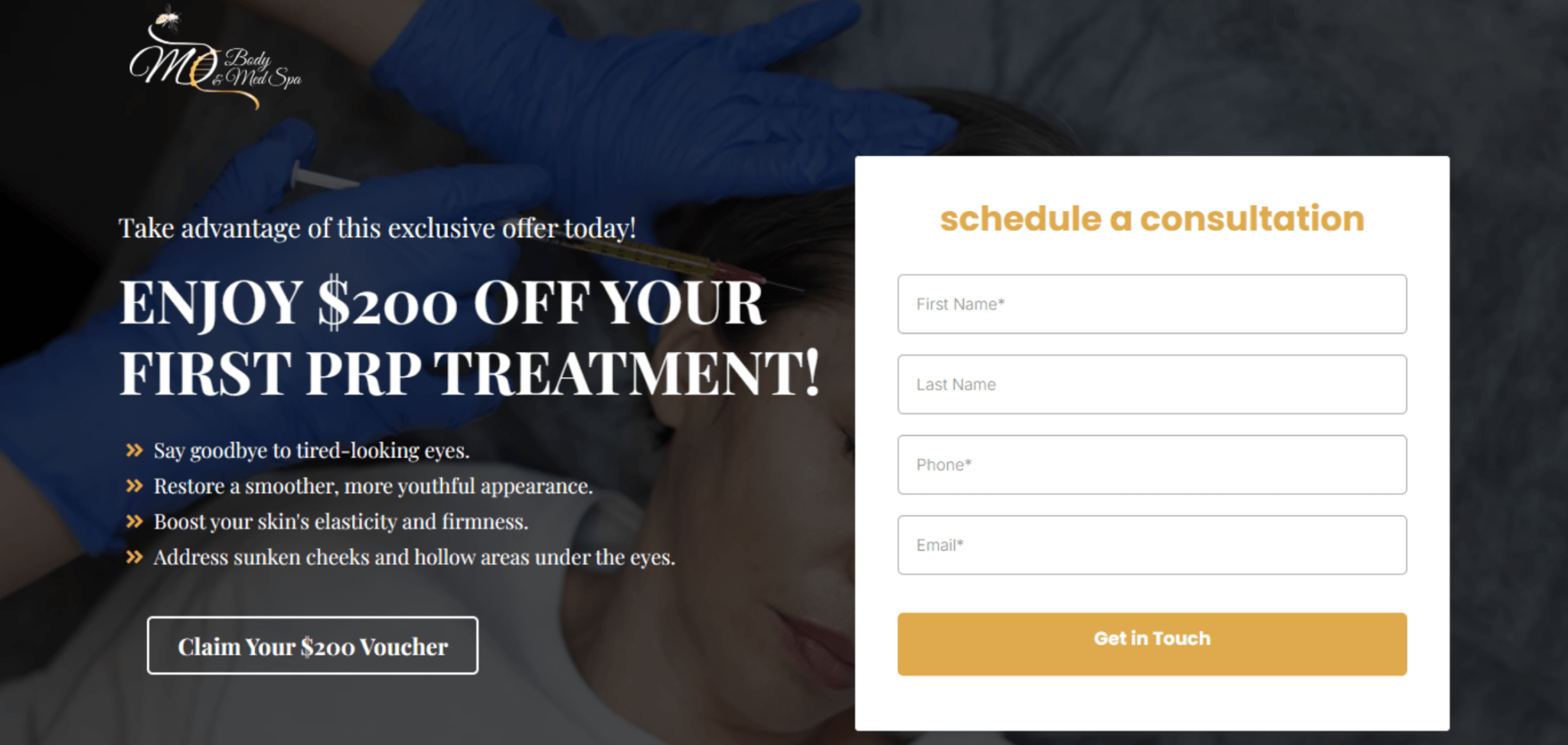 Omnipresence for dermatology opt-in page